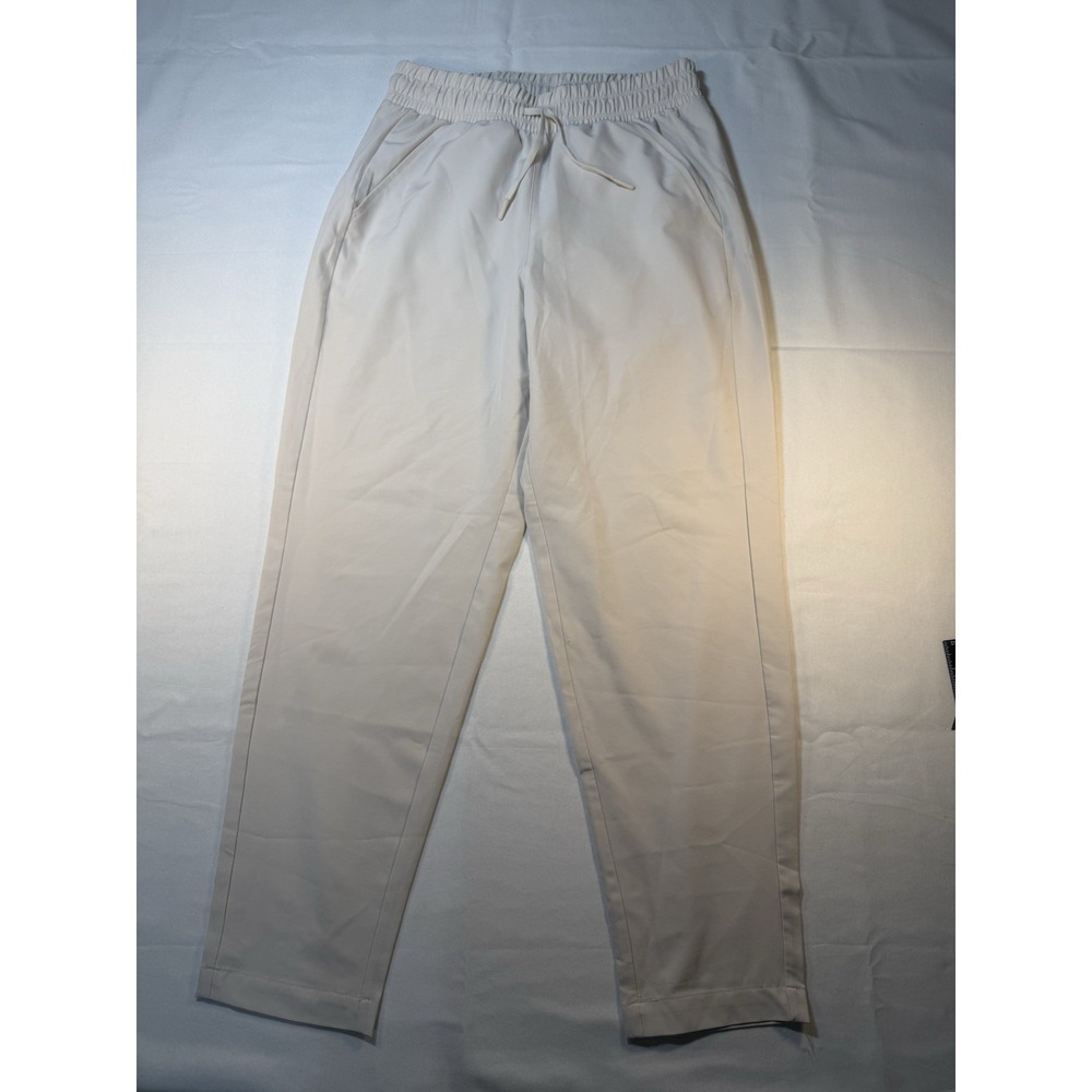 All in Motion Women's Cream Jogger Pants S Drawstring Elastic Waist Pockets